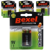 벡셀 망간건전지 9V, 1개입, 6개