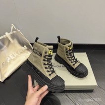2023년 가을겨울 데님 캔버스 워커 통굽앵클 등산부츠