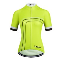 겨울라이딩복 스파이더자전거의류 쫄쫄이 져지2022 XAMA Pro 여성용 반소매 사이클링 저지 100% 폴리 에스