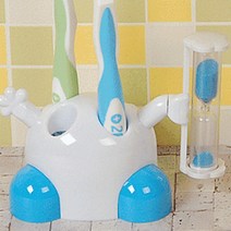 3분모래시계칫솔꽂이 가족용칫솔스탠드 색상랜덤, 1개