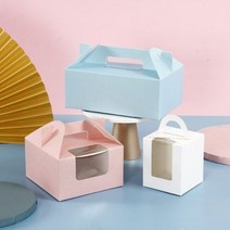 머핀 포장 박스 일회용 컵 케이크 케익 쿠키 상자 케이스 빵 에그타르트 마카롱 스콘 선물, 유니콘3구 + 10개