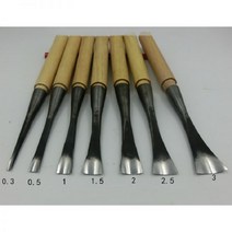 목공끌 각끌기 조각칼 각인기 새로운 중간 원형 목공 조각 칼 구멍 숟가락 칼 치즐 0.3-5cm 손 나무 조각 칼을 파다, 50mm, 240mm