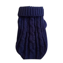 고양이 강아지 의상 옷 옷 애완 동물 의류 애완 동물 조끼 스웨터 키티 면 순수 t 개, 네이비 블루, XXL
