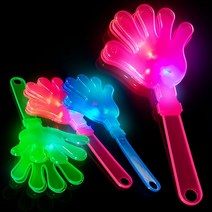 야광맨 LED 짝짝이4색 손뼉봉 응원봉 박수봉 야광봉, [옐로우]LED 짝짝이+AG3 배터리 3개