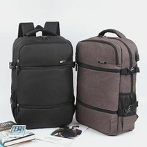 에이치플러스몰 usb 출장 여행시 캐리어 결합 여행배낭 백팩 남성가방