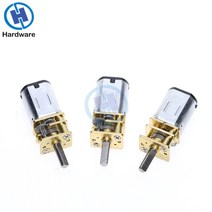 소형 DC 모터 1pc 3V 6V 12V 15RPM-1000RPM 기어드 박스 강력한 고 토크 미니 전기 교체 로봇 3mm 샤프트, [07] 300RPM, [01] 3 볼트