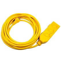 국산 4 000W 고용량 산업용 전기연장선 3구 캠핑 리드선 작업선, 1개, 5m