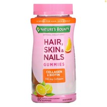 네이처스바운티 Optimal Solutions Hair Skin & Nails Collagen & Biotin 80구미, 1개, 기본