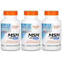 닥터스 베스트 MSM 1 500mg 옵티엠에스엠 함유 120정 2개