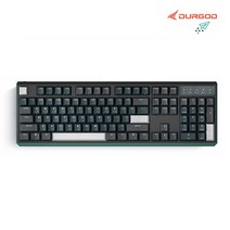 듀가드 K610W 블루투스 유무선 기계식 게이밍 키보드 풀윤활 아일랜드 저소음적축, 저소음 적축, 아일랜드(다크그린)