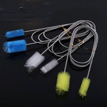 배관 청소브러쉬 청소솔 배관솔 155mm 양면 호스, 엘로우CM002306