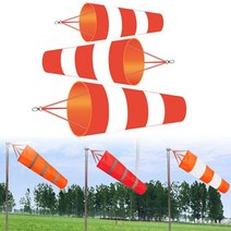 야외 바람개비 풍향계 수닭 60/80/100cm Windsock 반사 벨트 립 스톱 바람 측정 양말 가방 날씨 베인 모니터링 장난감, 80cm, CHINA