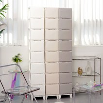 보노하우스 보노 심플리 240 서랍장 8단 슬림형 인테리어 수납장, 크림