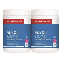 뉴트라라이프(Nutra-Life) 뉴트라라이프 피쉬오일(오메가3) 1500mg 180캡슐 X 2개, 360캡슐, 1세트