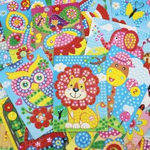 [문구조아] EVA 큐빅 모자이크 DIY 숫자놀이 스티커 HN0011A 신호등과자동차, 6개