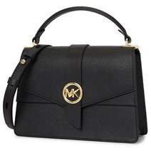 마이클코어스 [마이클코어스] 스크래치 그리니치 미디움 사첼 크로스바디 30H1GGRS2L BLACK 여자 토트겸숄더백