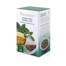 Revolution Tea 메쉬 인퓨저 풀 리프 사우던 민트 허브 티 16티백, 20 Count (Pack of 1), Southern Mint