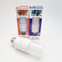 두영 LED 스틱전구 15W, 주광색(하얀빛)