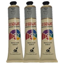 조소냐 아크릴 과슈 물감 119 Nimbus Grey 3p, 1색, 75ml