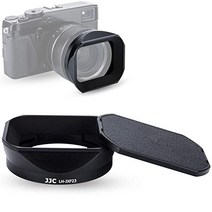 JJC 사각 금속 렌즈 후드 후지 캡 후지필름 Fujinon XF 23mm F1.4 R 56mm F1.2 APD 렌즈용 Fuji LH-XF23 교체 카메라 X-S10 X-E4 X-