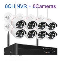 Techage-8CH 5MP 무선 카메라 시스템 양방향 얼굴 감지 Wifi CCTV 비디오 감시 보호 키트 ONVIF P2P, 04 8CH and 8 Cameras_02 1T