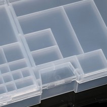 툴박스소형 다중 구획 슬롯 셀 휴대용 도구 상자 전자 부품 스크류 비즈 링 보석 플라스틱 보관 컨테이너, 한개옵션0