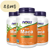 나우푸드 로우 마카 750mg 90베지정 해외직구, 1개, 90정, 90정