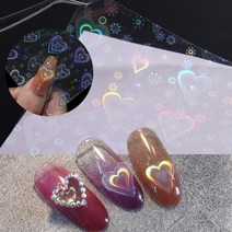 네일아트 프리즘 홀로그램 오로라 필름 스티커 6종, 1개, 프리즘 네일필름-01