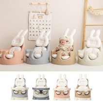 아기의자 P-Edition+모데즈 래빗2종(베개+라이너) 이유식 에시앙범보의자, 코럴블루/에곤뉴트럴, 레몬