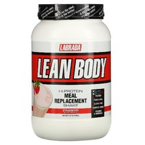 이지몰 라브라다 뉴트리션 Lean Body 고단백질 식사 대용 셰이크 초콜릿 1 120g(2.47lbs) No.12995, 딸기
