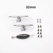 34mm 핑거 보드 트럭 싱글 액슬 견고한 합금 전문 스케이트 미니, 32mm white