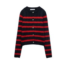 ZARA 레트로 스트라이프 니트 가디건 6427103