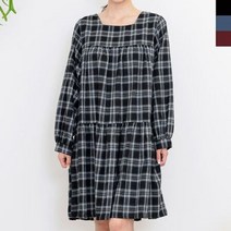 BBS 110-1 여자체크스퀘어넥라인원피스