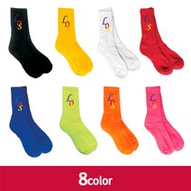 일음쇼핑^^*mLOS패션양말(8color) 커플 형광 남녀 학생 공연 네온 캐주얼 컬러 발목일medi^*^