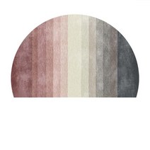 북유럽 감성 모던 반원 드레스룸 러그 발매트, M.레드블루마이크로베이스반원SAD