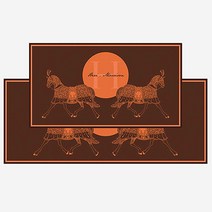 멜로우스페이스 초극세사 도어매트 홀스브라운, 120cm(DMF120-HB)