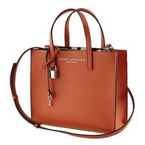 Marc Jacobs 미니 그라인드 가죽 토트 메카 오렌지. 193786