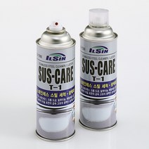 INVEN* 일신 스레인레스 서스케어 T-1 420ml ( 크롬 도금 알루미늄 기름 때 얼룩 손자국 물방울흔적 제거 보호막), 20개(1박스)