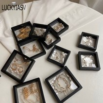 머리띠정리대 귀걸이거치대 목걸이거치대 악세사리진열대 pe 필름 보석 보관 상자 3d 포장 케이스 gemstone free stand 플로팅 프레임 멤브레인 링 귀걸이 목걸이