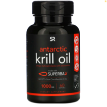 스포츠리서치 남극 크릴 오일 아스타잔틴 함유 1000mg 60정, 1개, 기본