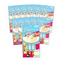 이나바 챠오 츄르 고양이 짜먹는 간식 4p, 6개, 56g, 참치+참치포