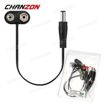 9 V 배터리 전원 DC 커넥터 잭 수 아두이노 스냅 클립 어댑터 와이어 홀더 케이블 볼트 D C 리드 소켓 플러그 배럴 5 개, 04 T Type Plastic