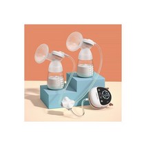 유축기 모유 착유기 실리콘 전기 싱글 및 더블 USB 충전 리튬 배터리 사슴 만화 스타일 아기 수유 수유, Double side
