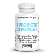 SHIZAM Worlds First Psychobiotics Supplements with Lactobacillus Rhamnosus L. Casei Bifidobacterium Longum L. Acidophilus L. Plantarum B. Breve Bacill