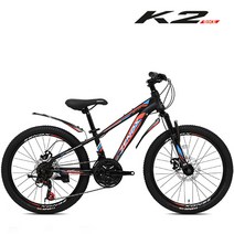 케이투바이크 MTB 자전거 덱스터 24인치 주니어 초등학생 21단 디스크 조립별도, 덱스터D 24인치 매트블랙+레드, 조립+사은품D, 덱스터D 24인치 매트블랙+레드