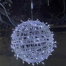 크리스마스 LED 등나무 공 스트링 조명 야외 요정 정원 파티용 화환 웨딩 파티오 트리 거리 장식 20cm 30cm, [01] 파란, [02] Diameter 30CM, [01] 220V No Plug
