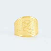 바울레토 24k 순금 3.75g 프레스 천사 돌반지