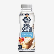 롯데 아침 식사 대용 퀘이커 마시는오트밀 오트&우리쌀 다이어트 단백지 시리얼 50G, 2세트