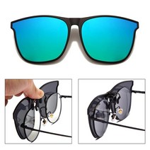 패션 선글라스 편광 클립 낚시 테니스 골프 레져 운동 클립온, 6. 다크 그린