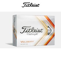 타이틀리스트 정품 VELOCITY 골프공 골프볼 2피스 화이트, 화이트 12구